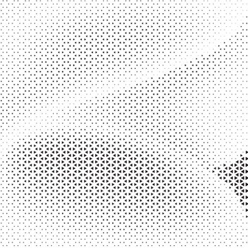 Abstract halftone dot pattern background with gradient monochrome texture design