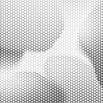 Abstract halftone dot pattern background with gradient monochrome geometric texture