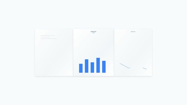 Minimalist Origami Style Modular Business Presentation Animation