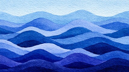 Obraz premium Blue azure turquoise abstract watercolor background for textures backgrounds and web banners design. Abstract background blue colors. Watercolor painting with turquoise sea waves pattern gradient.