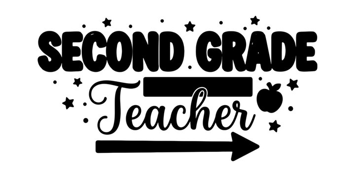 Second teacher silhouette with chalkboard arrow