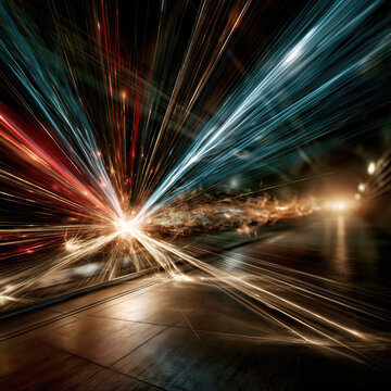 High-Energy Particle Collision Event Visualization &ndash; AI Generative