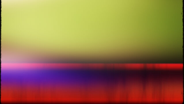 Abstract Blurred Gradient Background with Green Yellow and Blue Black Horizontal Stripes on Red for Web Banner.