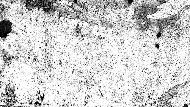 Abstract monochrome concrete background featuring dark painted swirls and weathered stone textures for high contrast graphic design projects and professional artistic overlay effects usage