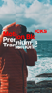 Premium Transitions Motion Blocks 22 Variations VERTICAL &ndash; Dynamic Block Transitions, Geometric Motion Wipes and Modern Shape Effects for Professional Video Editing and Motion Graphics