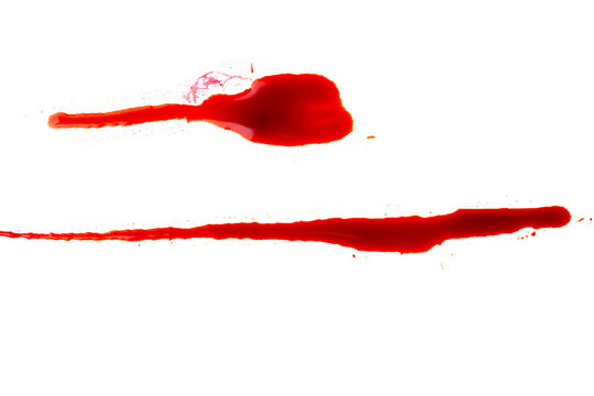 Horizontal red blood or paint smears on a solid black background, ideal for horror, crime, or abstract design themes. Halloween concept