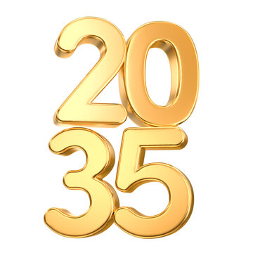 Gold 3D year 2035 numbers
