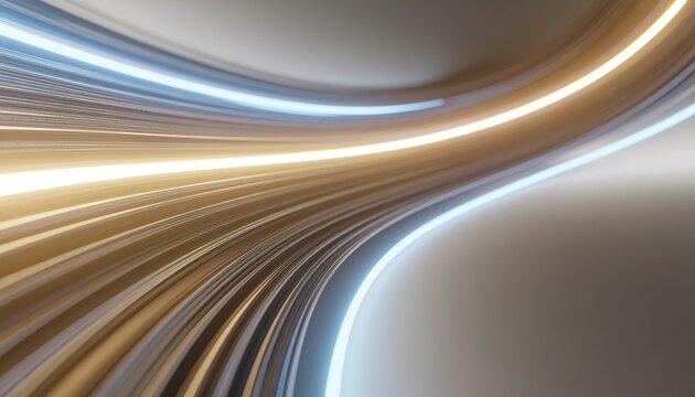 Bright arcs curve dynamically with glowing edges. Motion blur creates a sense of speed. Clean PNG for tech and digital design 