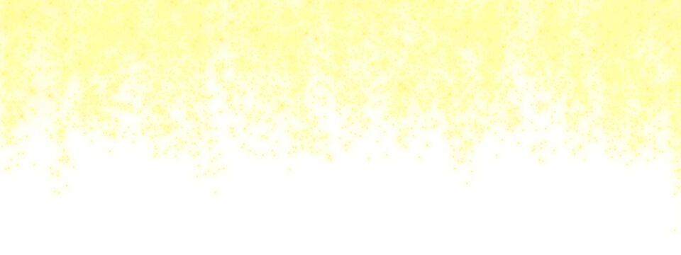 Glittering golden dust falling from the top on a transparent background. Sparkling light particles with magical glow for festive, Christmas and luxury design. PNG image