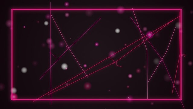 Abstract cosmic lines with glowing particles