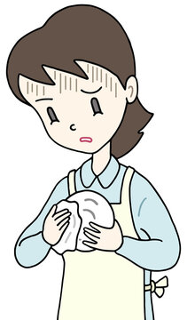健康障害のイラスト - うつ病・精神的ストレス・気分障害