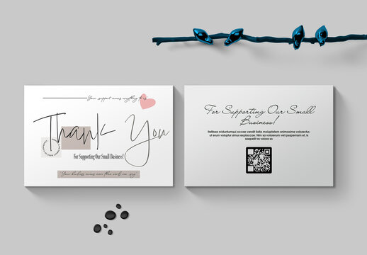 Elegant Thank You Card Template