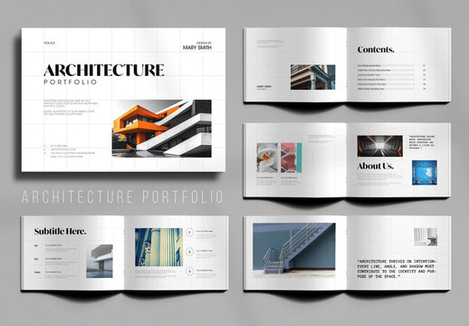 Modern Architecture Portfolio Magazine Template