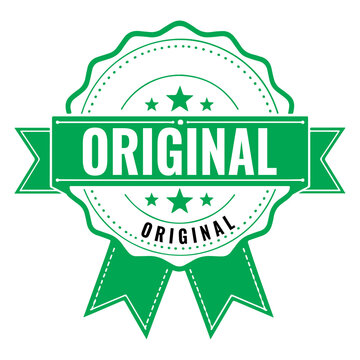 green original stamp sign with grunge texture
