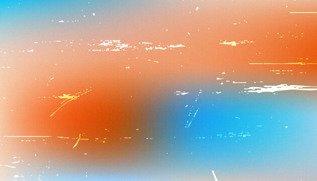 Abstract Gradient Background with Vintage Film Grain Effect.