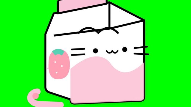 illustration of a bottle of milk with a label