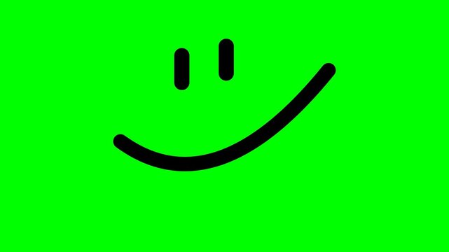hand drawn smiley face