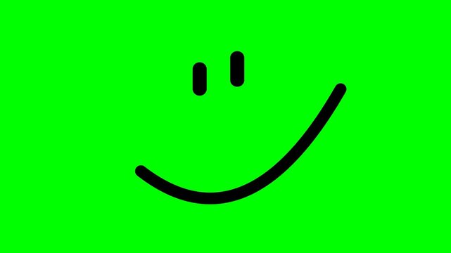 smiley face on a white background
