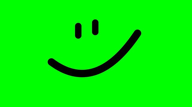 smiley face on a white