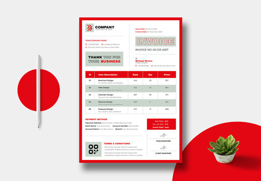 Invoice Template Layout
