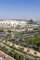 Fototapeta premium Yas Marina Circuit Formula 1 Grand Prix motorsport race track in Abu Dhabi, United Arab Emirates