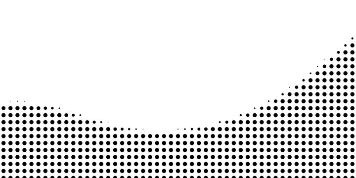 Halftone Dot Corner and Border