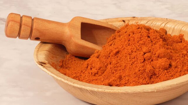 spices in a wooden bowl