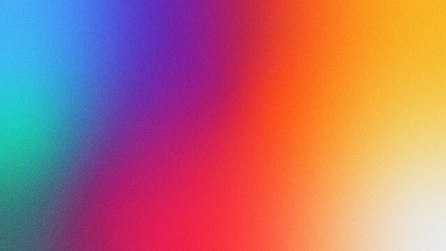 Abstract rainbow gradient background with grainy texture and smooth color transitions