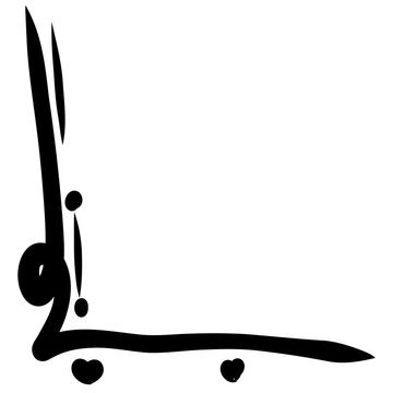 Black border corner 
