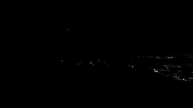 time-lapse of sunrise over misty mountain valley and forest