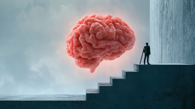 Human cognition problem solving critical thinking analytical reasoning intellectual growth focus on education concept theme whimsical Manipulation modern learning laboratory backdrop. 