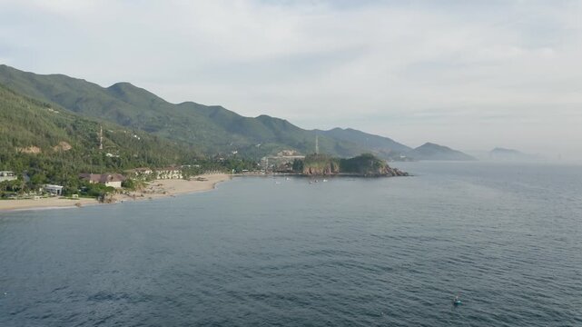 4k Drone Footage - Beautiful Mountains and Beaches of Quy Nhon.  Vietnam