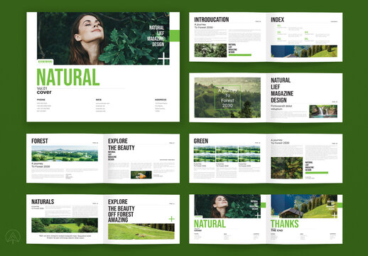 Natural Magazine Landscape Layout