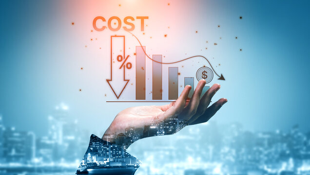 Cost reduction and cost saving through digital transformation, business cost optimization, operational cost reduction, financial saving, and resource efficiency strategies for business success. Spline