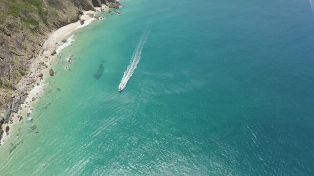 4k Drone Footage - Beautiful Mountains and Beaches near Quy Nhon Vietnam.  