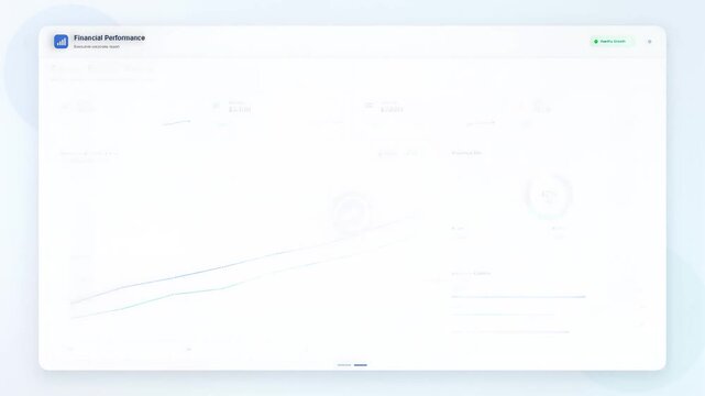 Clean minimalist digital dashboard interface for data management