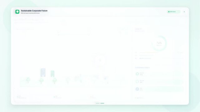 Green energy and smart city monitoring dashboard interface