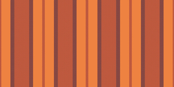 A refined woven stripe layout combines alternating stripe widths with gentle cloth softness. Orange and red coloring creates polished surface appeal in a seamless textile pattern for homeware.