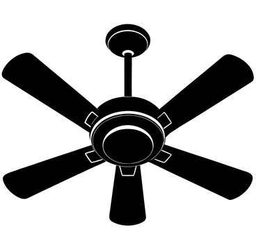 electric fan vector illustration