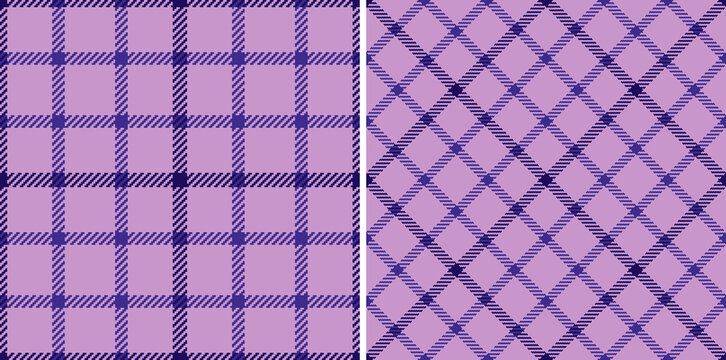 Texture vector background of seamless pattern fabric with a tartan check plaid textile. Set in night colors. Stylish festive outfits for special occasions.