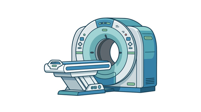Diagnostic MRI scanner machine for hospital radiology departments.