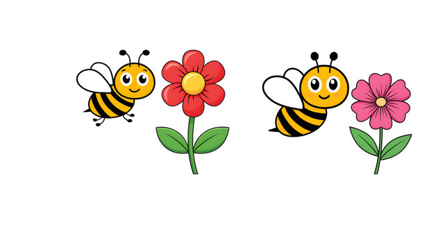 bee and flower