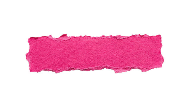 Pink highlighter marker brush stroke isolated on transparent background