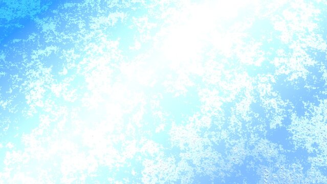 Vibrant cyan blue abstract gradient background with textured noise layer, glowing light effect and copy space for design