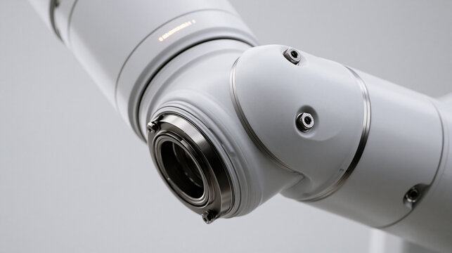 Modern Robotic Arm Joint with Integrated Camera Sensor