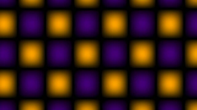Vibrant Purple and Yellow Abstract Checkerboard Pattern