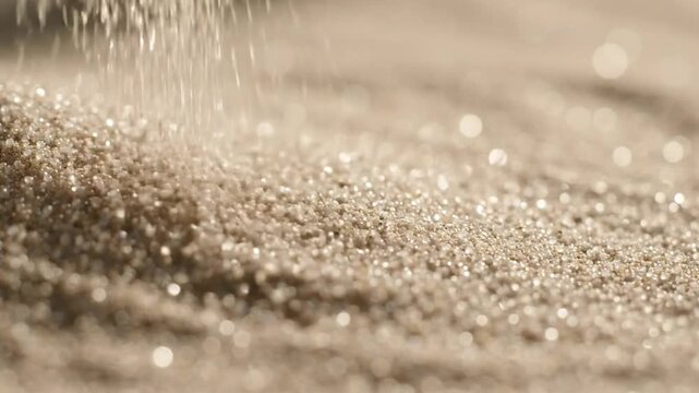 Soft beige natural texture with delicate granular details in close-up