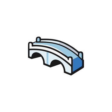 Simple Arch Bridge Icon