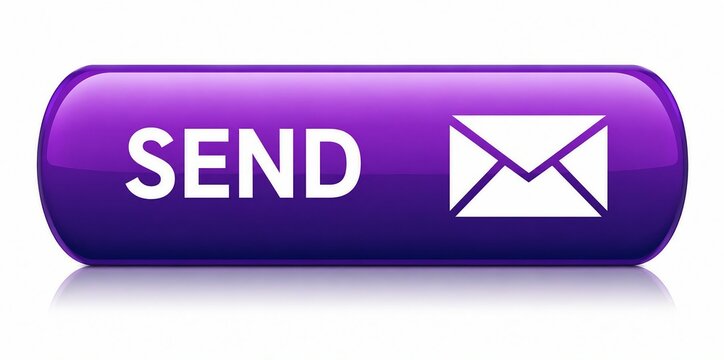 Purple send button with envelope icon for email or message interface