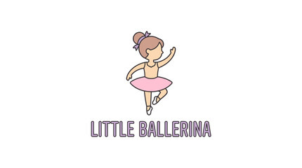Little Ballerina Dancing in Tutu © Ko